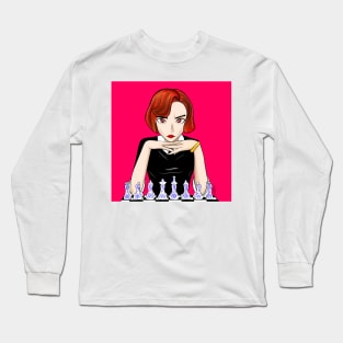 beth harmon the ginger in chess master queens gambit Long Sleeve T-Shirt